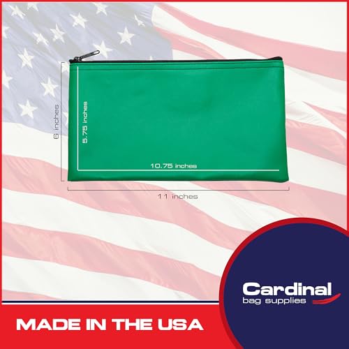 Multi-Purpose Zipper Bag, Kelly Green, 11 x 6 Inch - color: Kelly Green