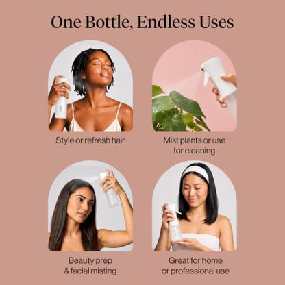 Kitsch Continuous Spray Bottle for Hair – White, 150ml - color: White