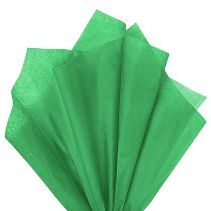 120 Sheets 14 x 20 Inch Green Tissue Paper for Gift Bag Wrapping - color: Green
