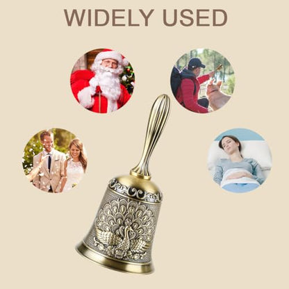 Hand Bell Ringing Bells Loud Service Call Bells Handbells for Seniors Bedside Wedding Dinner Meditation
