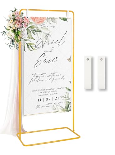 Wedding Sign Holder, Adjustable Welcome Sign Stand