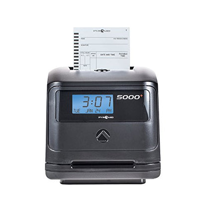 Pyramid Time Systems 44100 Barcoded Time Clock Cards Auto Totaling 100 Pack - size: 100 pk