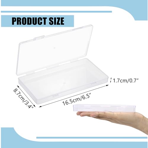 Hipiwe 4 Pack Plastic Money Organizer Clear Cash Currency Box with Lid - size: 4 Pack