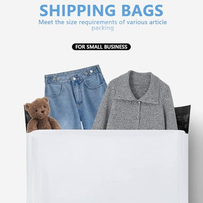 25pcs 19.6x26" White Poly Mailers - Heavy Duty Self Seal Shipping Bags, Waterproof for Clothing, Small Business Mailing - color: White, size: 19.6''x26'' (25pcs)