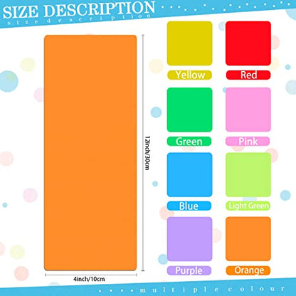 Spakon 24 Pack Library Book Dividers with Stickers, Shelf Markers