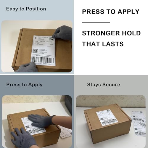4 x 6 Thermal Shipping Labels 500 Labels Fanfold Direct Thermal Printer Paper Commercial Grade Thermal Printer Sticke Perforated Thermal Printer Labels, 1 Stack