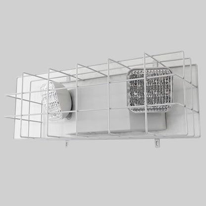 TANLUX LED Emergency Light with Wire Guard, Protective Coated Steel Wire Guard with Emergency Light - size: Emergency Light