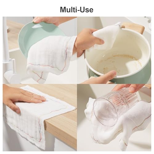 JOYMOOP Microfiber Cleaning Cloth, 20 Piece Set, Medium, White - color: S