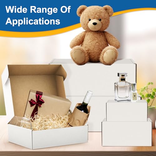 Famagic 9x6x2 Small White Shipping Boxes for Small Business, Gift, 25 Pack - color: White, size: 9x6x2" 25pcs