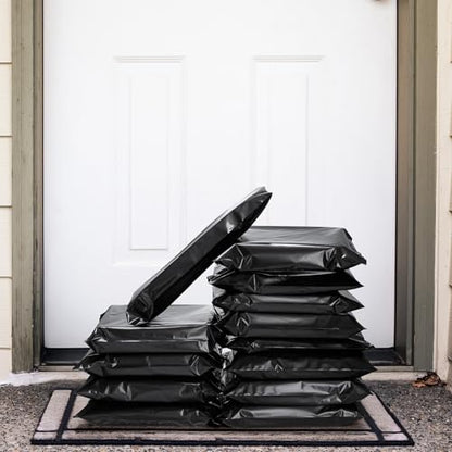 Metronic Poly Mailers 10x13 1000 Pack, Self-Seal Shipping Bags for Clothing - color: Black, size: 10X13 1000PC