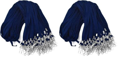 Beebel Lanyards 200 Pack Navy Blue Lanyards with Swivel Hook Clips for ID Name Badge Holder (Navy Blue, 200 Pack) - color: Navy Blue, size: 200 Pack