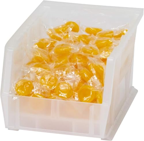 Akro-Mils 30237 AkroBins Plastic Storage Bins, 9"x6"x5", Clear, 12-Pack - color: Clear