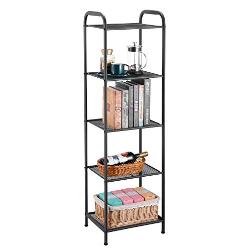 MAX Houser 5 Tier Extendable Industrial Storage Rack, Charcoal Gray - color: Grey, size: 5-Tier