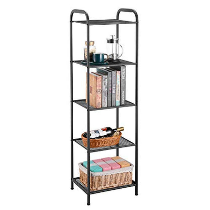 MAX Houser 5 Tier Extendable Industrial Storage Rack, Charcoal Gray - color: Grey, size: 5-Tier
