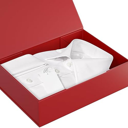 Red Gift Box 11.9" x 8.5" x 3.3", Magnetic Closure Gift Boxes for Presents - color: Red