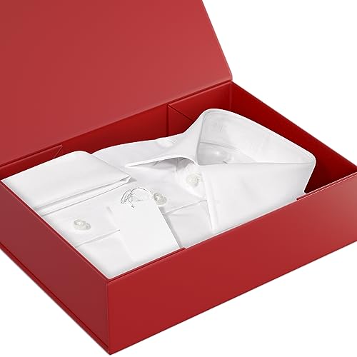 Red Gift Boxes 11.9" x 8.5" x 3.3",Magnetic Closure Gift Box for Presents - color: Red/5PCS
