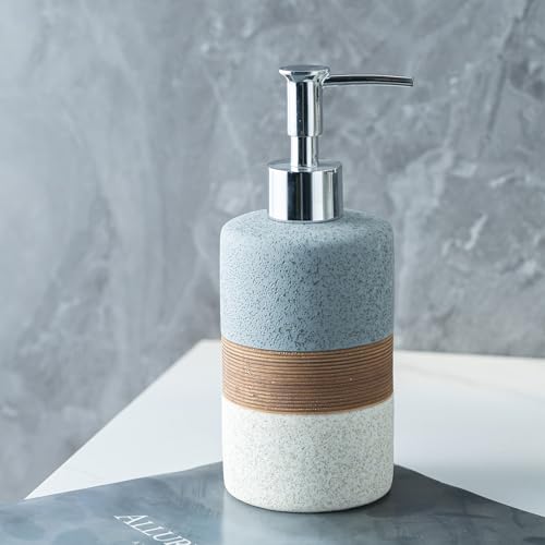 Hand Soap Dispenser Set for Bathroom, Kitchen Dish Soap Dispenser - color: Gray and White, size: 1xSoap Dispenser