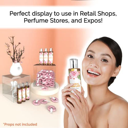 4 Pack 10" Acrylic Display Riser Box with One Open Side No Lid Versatile Clear Square Retail Merchandise Storage Bin or Product Platform No Assembly by Marketing Holders