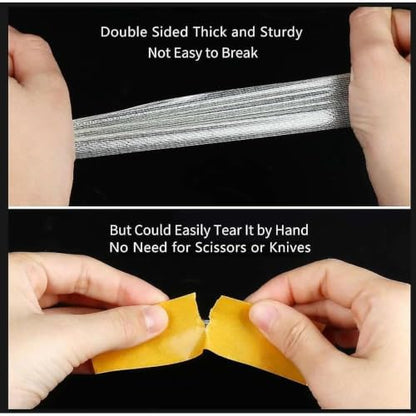 High Tack Double Sided Tape Heavy Duty Grid Mesh Magic,1.8" x 33FT - size: 1 Pack, 1.8" x 33FT
