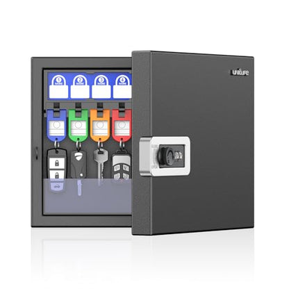Uniclife 16 Keys Key Lock Box, Wall Mount Key Box, Key Cabinet - color: Black, size: 16-Key(Combo Lock)