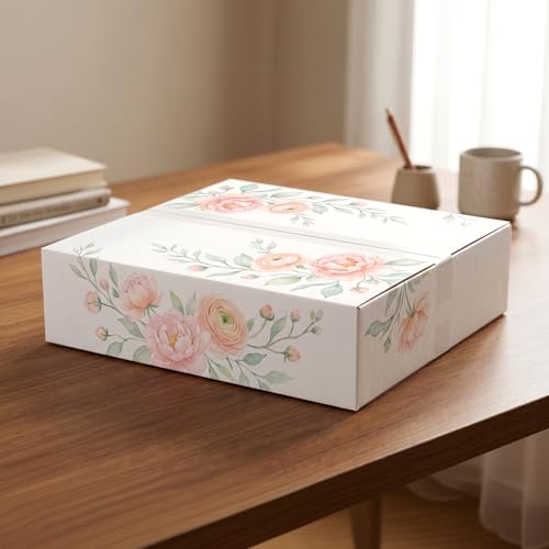 CRUGLA 12x12x3 Shipping Boxes 25 Pack, White Corrugated Cardboard Boxes with Side-Lock and Pre-Applied Double-Sided Tape, Easy Assemble Packing Mailer Boxes for Small Business Shipping - size: 12x12x3 Inch 25 Pack