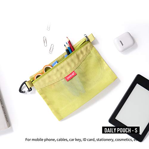 pack all Water-Resistant Zipper Pouch, Mesh Zipper Bag, 8.66"x5.91" - color: Green, size: Small