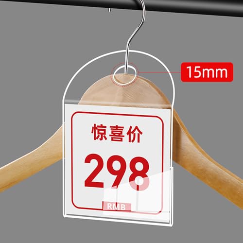 10 Pack Label Holder Sign Holder (L 100*100*55mm/3.94*3.94*2.17inches) - size: L 100*100*55mm/3.94*3.94*2.17inches
