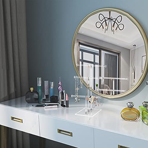 3-Tier Acrylic Jewelry Stand for Necklace Bracelet Tabletop Display