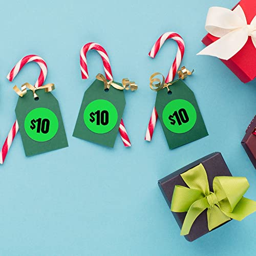 Mobiusea Creation 300pcs 10 Dollar Price Stickers Price Tag Labels 1" - size: 10 Dollars | 300pcs
