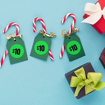 Mobiusea Creation 300pcs 10 Dollar Price Stickers Price Tag Labels 1" - size: 10 Dollars | 300pcs