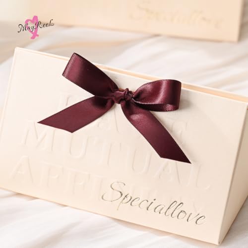 MAYREEL 1/2 inch Burgundy Double Faced Satin Ribbon 50 Yards - color: Burgundy, size: 1/2 Inch
