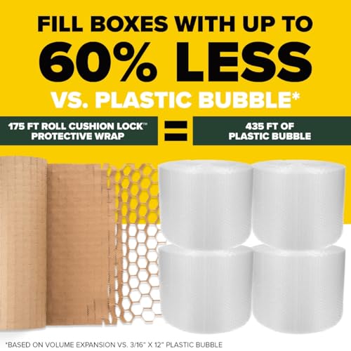 Scotch Cushion Lock Protective Wrap GC, 12 in x 175 ft (304 mm x 53.3 m)