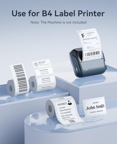 NIIMBOT 4×6'' Shipping Labels Only for NIIMBOT B4 Label Printer (Pack of 2) - size: 4" x 6" (Pack of 2)