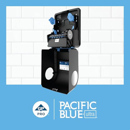 Pacific Blue Ultra 8" High-Capacity Mechanical Paper Towel Dispenser by GP PRO (Georgia-Pacific), Black, 59589, 12.9" W x 9" D x 16" H, 1 Dispenser - style: Mechanical dispenser
