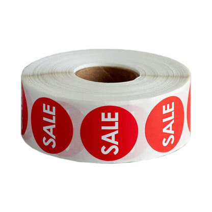 1000 Stickers/Roll Sale Permanent 1 Inch Label Sticker - style: Sale