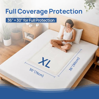 SUNKISS Disposable Bed Pads 30" x 36", Super Absorbent Pee Pads, 50 Count - size: 30" x 36"(50 Count)