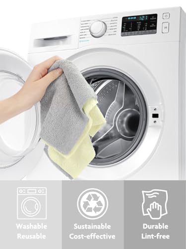 Fantasticlean Microfiber Cleaning Cloth Roll- 40 Sheets, 12" x 12" (Beige) - color: Beige, size: 40 pack