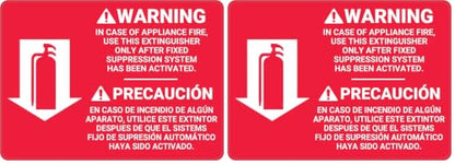 Fire Extinguisher Instruction Warning Bilingual Spanish - Wall Sign Bilingual Signs 8"x12" Metal Sign Danger Warning Man Cave Yard Indoor Or Outdoor (Pack of 2) - size: 8"x12"/20cm x 30cm (Pack of 2)