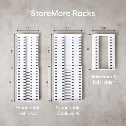 YouCopia StoreMore Bakeware Rack, Adjustable Dividers, Baking Pan Organizer - size: Bakeware Rack Premium