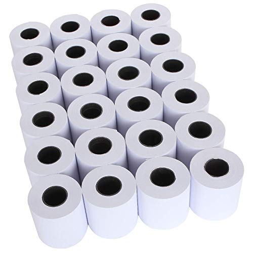 24 Pack 2 1/4" x 98 ft Adding Machine/Calculator Rolls Adding Machine Tape Paper Receipt Paper for Cash Registers, Printing Calculators