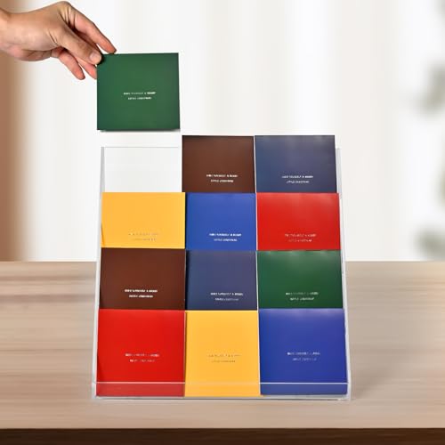 PecMuikee Greeting Card Display, 4 Tiers Clear Acrylic Sticker Display Stand for Vendors Retail, Display Photo Stand for Counter Tabletop Display Supplies, 2 Sets - color: 2 Sets