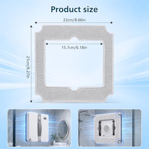 14 Pack Replacement Mop Pads for ECOVACS WINBOT Mini Window Cleaning Robot - size: 14 Pack-Winbot Mini Mop Pads