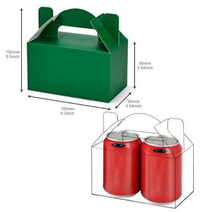 Aosric Small Green Gable Boxes 3.5 x 3.5 x 6.3 In, 30 Pack - color: Green