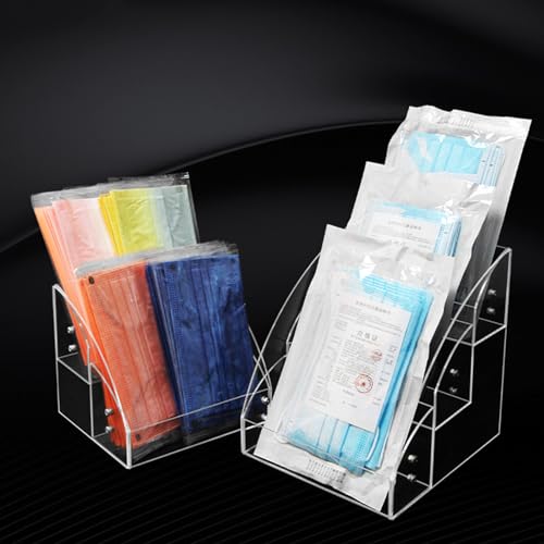 Clear Display Risers Stand Acrylic Display Shelf 1 2 3 Tiers Organizers For Dessert Figures Makeup
