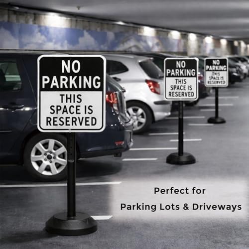 BESEA 6 Pack Portable Sign Stands, 41" Heavy Duty Outdoor Sign Stands