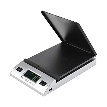 Acteck A-CK65BS 65LBx0.1OZ Digital Shipping Postal Scale with Batteries and AC Adapter, Black Silver - size: 65LB Blacksilver