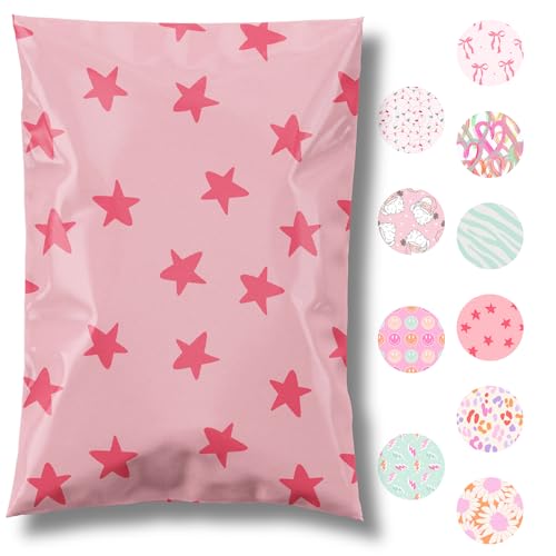 Pretty Package Store Poly Mailer 6x9, Pink Seeing Stars, 100 Pack - color: Seeing Stars, size: 6x9