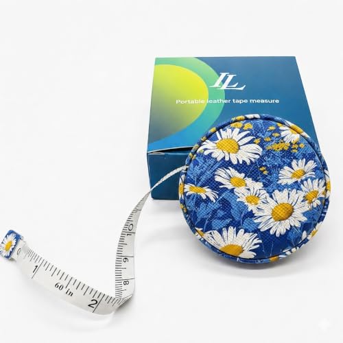 Body Measuring Tape for Body Cloth Tape Measure Fabric Tailors Sewing Medical Measurements TapeLeather Tape Measure Retractable Dual Sided Ruler (Sea Bloom) - color: Sea Bloom