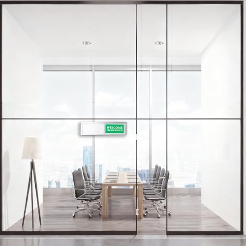 Do Not Disturb/Welcome Door Sign, Sliding Privacy Indicator - color: Silver Do Not Disturb