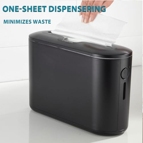 Multifold Paper Towel Dispenser Countertop Compact Design for Kitchen Black - color: D-24 Black
